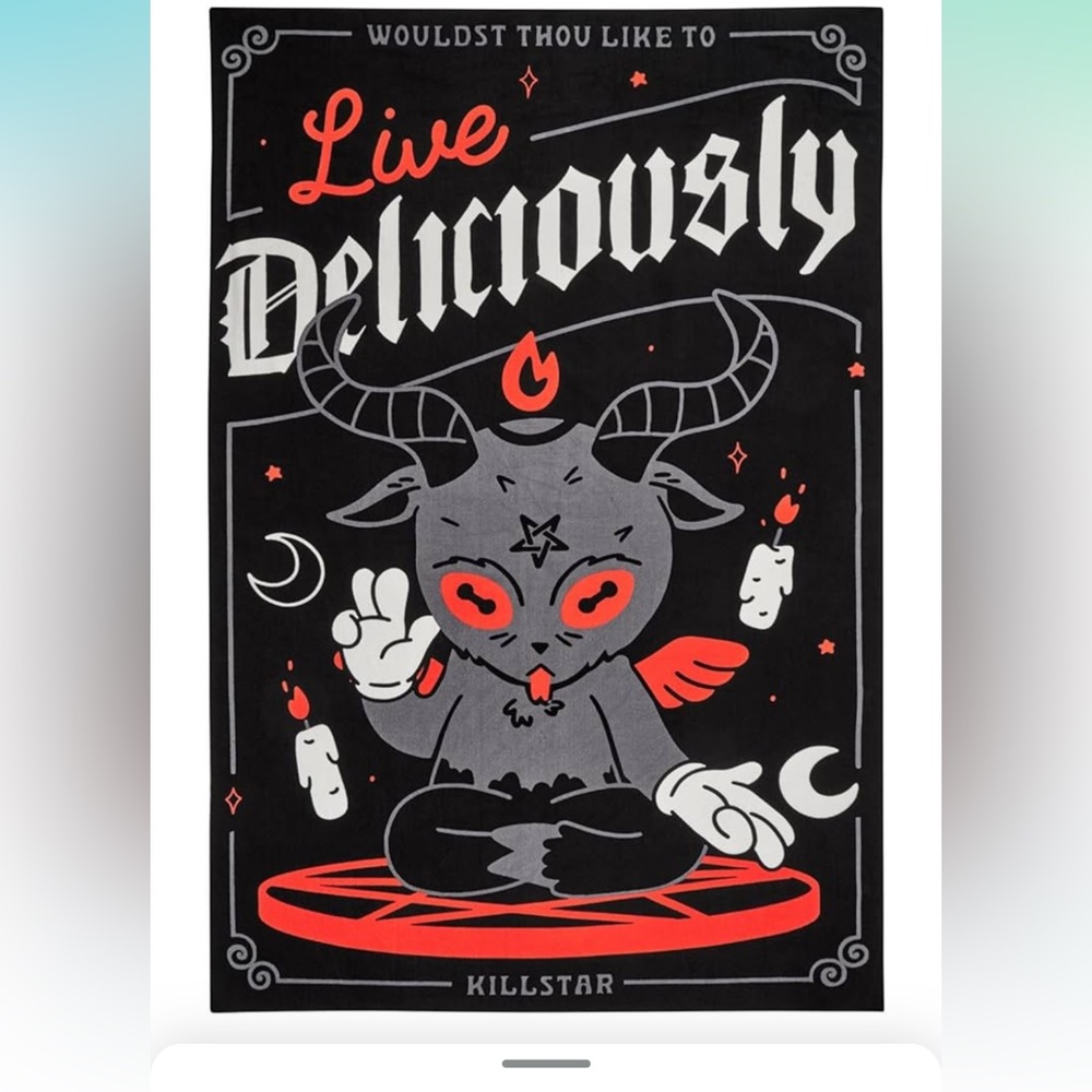LE KILLSTAR Black Phillip Live Deliciously Baphomet Giant Beach Towel XL